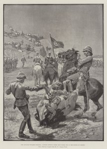 El Avance hacia Dongola, el Caballo del Capitán Fitton abatido en la Batalla de Ferket
