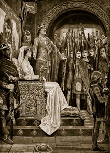 La Asamblea en Windsor, 1126, ilustración de 