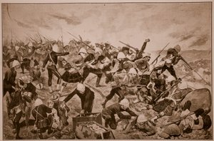 La Batalla de Majuba Hill de Richard Caton Woodville junior