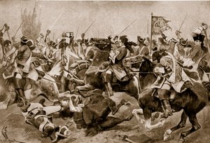 La batalla de Malplaquet, 1709, ilustración de 