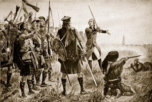 La batalla de Quebec, 1759, ilustración de 