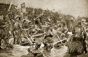 La Batalla de Towton, ilustración de 