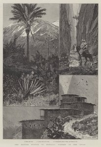 La misión británica a Marruecos, paisaje en el Atlas