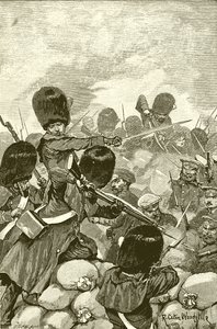 La lucha dentro de la batería de sacos de arena de Richard Caton Woodville junior