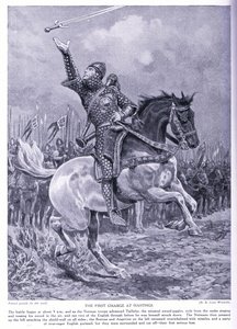 La primera carga en Hastings, años 1920 de Richard Caton Woodville junior