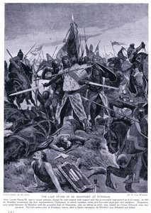 La última resistencia de de Montford en Evesham AD1265, años 1920