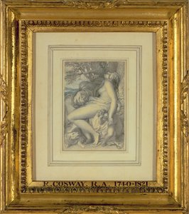 Marte reposando en el regazo de Venus, c.1805-15 de Richard Cosway