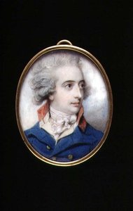 Retrato en miniatura del General de División William, el Vizconde Fielding, c.1790