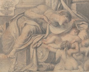 Virgen adorando a Cristo dormido de Richard Cosway