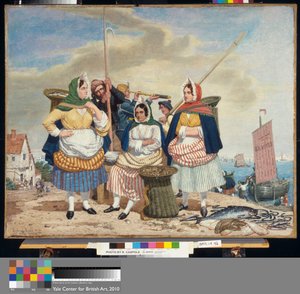 Mercado de pescado junto al mar de Richard Dadd