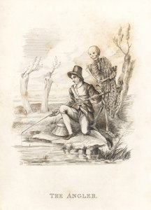 El esqueleto de la Muerte y el pescador. ,1827 (grabado)
