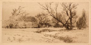 Old Farm Court Road, Dulwich (grabado) de Richard Davidson Winter