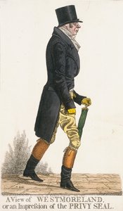 Una Vista de Westmoreland, o una Impresión del Sello Privado, 1821 de Richard Dighton