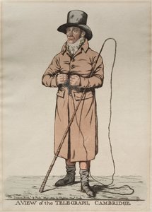 Una vista del telégrafo, Cambridge, 1809