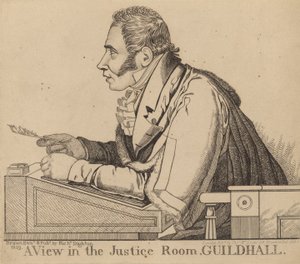 Sir Matthew Wood; Una vista en la Sala de Justicia, Guildhall