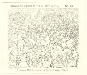 1849, Los Jardines de Kensington con la banda tocando