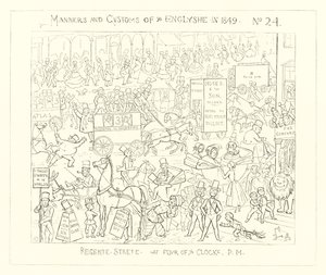 1849, Regent Street a las cuatro de la tarde