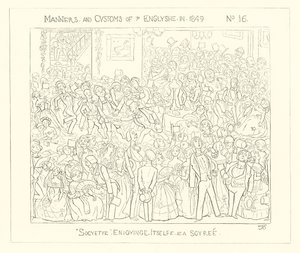 1849, La sociedad disfrutando de una velada