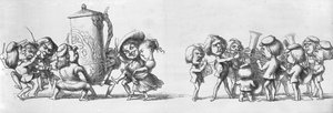 Bandas tocando para los visitantes de la Gran Exposición de 1851 de Richard Doyle