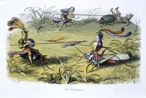Caballeros elfos en justas de Richard Doyle