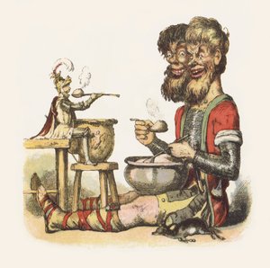Ilustración para Jack El Matagigantes (litografía en color) de Richard Doyle