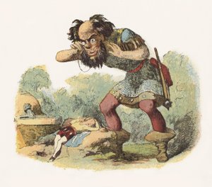 Ilustración para Jack El Matagigantes de Richard Doyle
