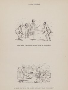 Página del Tour Americano de los Sres. Brown, Jones y Robinson (grabado) de Richard Doyle