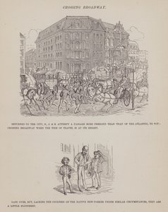 Página del Tour Americano de los Sres. Brown, Jones y Robinson (grabado) de Richard Doyle