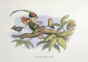 Pobre pajarito objeto de burlas de Richard Doyle