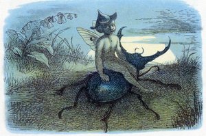 El mensajero de la reina de las hadas, c. 1870 de Richard Doyle