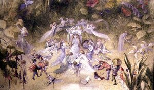 El tocador de Titania, c.1870 de Richard Doyle