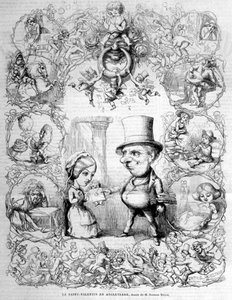 Día de San Valentín celebrado en Inglaterra. Ilustración de Richard Doyle (1824 - 1883). de Richard Doyle