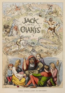 página de título ilustrada que muestra a una persona mayor que cuenta historias a los niños. de Richard Doyle
