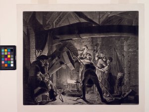 Una fragua de hierro de Richard Earlom