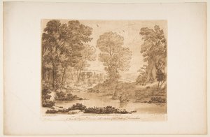 Paisaje con Cupido y Psique de Richard Earlom