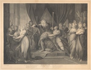 Shakespeare, Rey Lear, Acto I, Escena I de Richard Earlom
