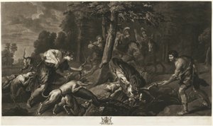 La caza del jabalí de Calidón, de la Galería Houghton de Richard Earlom
