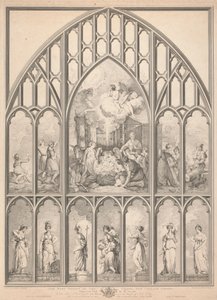 Ventana oeste de la capilla del New College de Oxford: de Richard Earlom