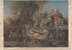 Caza del tigre en las Indias Orientales de Richard Earlom
