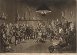 La Real Academia de Artes de Richard Earlom, after Johann Zoffany