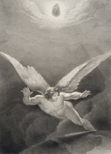 Satanás salta sobre los muros del Cielo, de una edición francesa de 