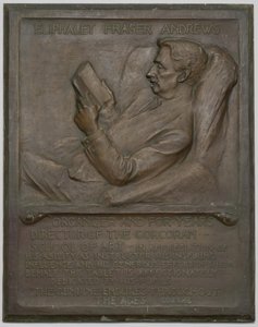 Placa Conmemorativa al Difunto E. F. Andrews de Richard Edwin Brooks