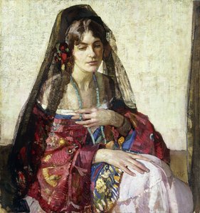Mantilla negra de Richard Emil Miller