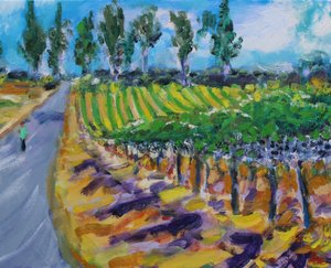 Un Paseo en la Región Vinícola, Napa de Richard Fox