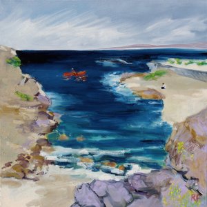 Kayakista, Bahía de Monterey de Richard Fox