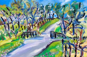 Caminando por la carretera, 2021 de Richard Fox