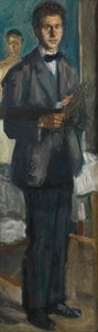 Autorretrato con paleta, 1906-1907 de Richard Gerstl