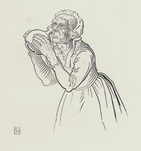 La Vieja y la Jarra de Vino