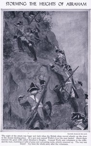Asalto a las alturas de Abraham, c.1950 de Richard Henry Brock