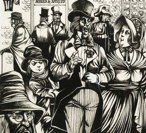 Los niños como Oliver Twist de Dickens aprendieron a robar carteras de Richard Hook